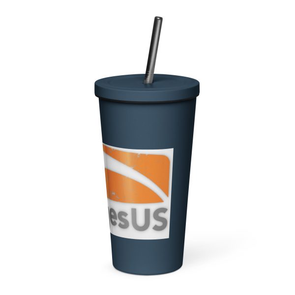 Insulated tumbler with a straw - Image 3